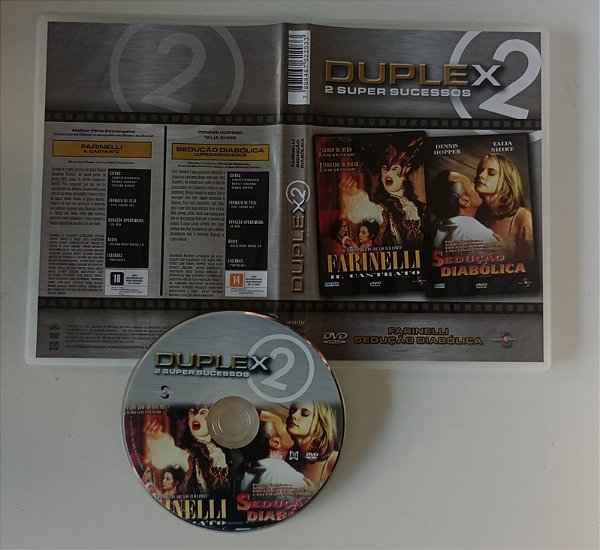 Dvd Farinelli / Sedução Diabólica - 2 Filmes Editora [usado]