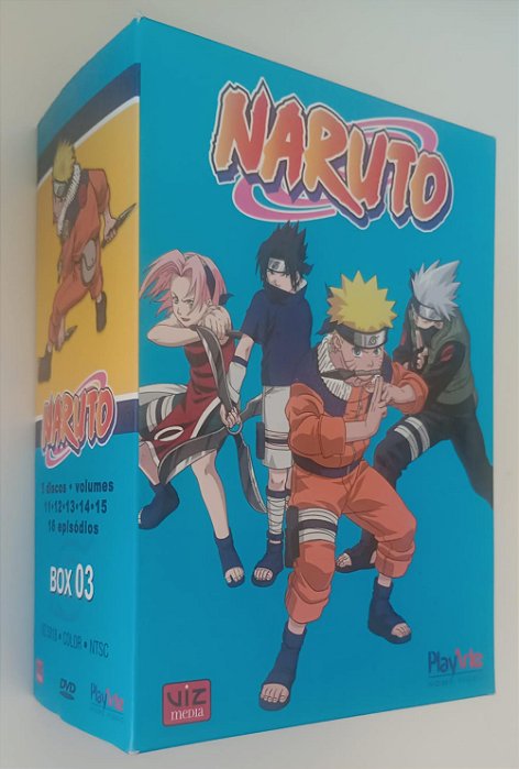 Dvd Naruto - Box 3 Editora [seminovo]