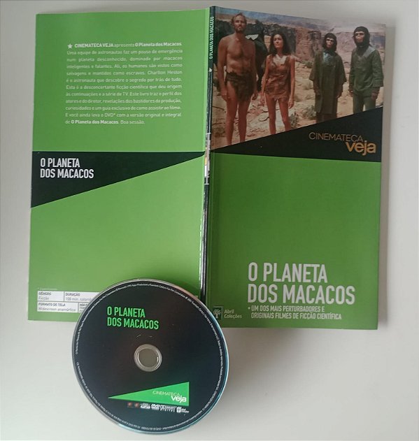 Dvd o Planeta dos Macacos - Coleção Abril Cinemateca Veja Editora [seminovo]
