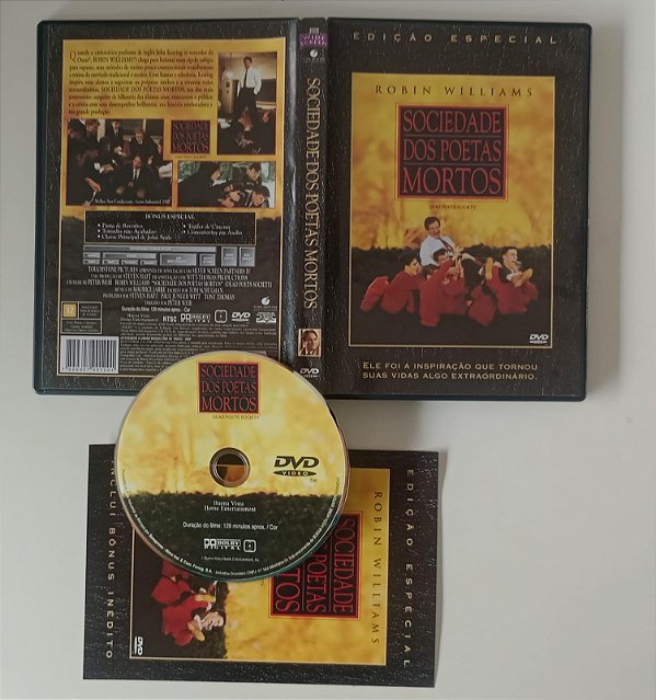Dvd Sociedade dos Poetas Mortos Editora [usado]
