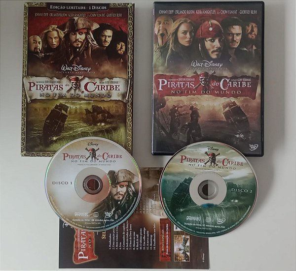 Dvd Piratas do Caribe 3 - no Fim do Mundo / Edição Limitada 2 Dvds Editora [seminovo]