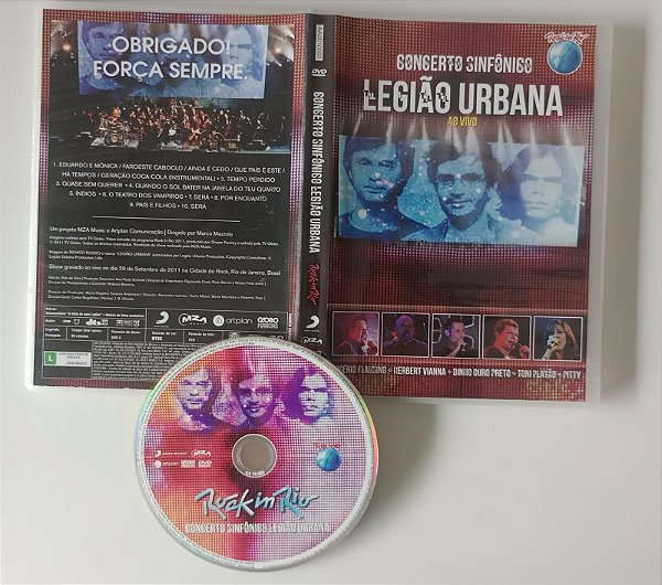 Dvd Concerto Sinfônico Legião Urbana ao Vivo Editora [usado]