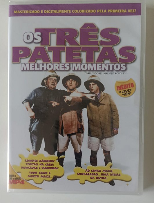 Dvd os Três Patetas - Melhores Momentos Editora [novo]