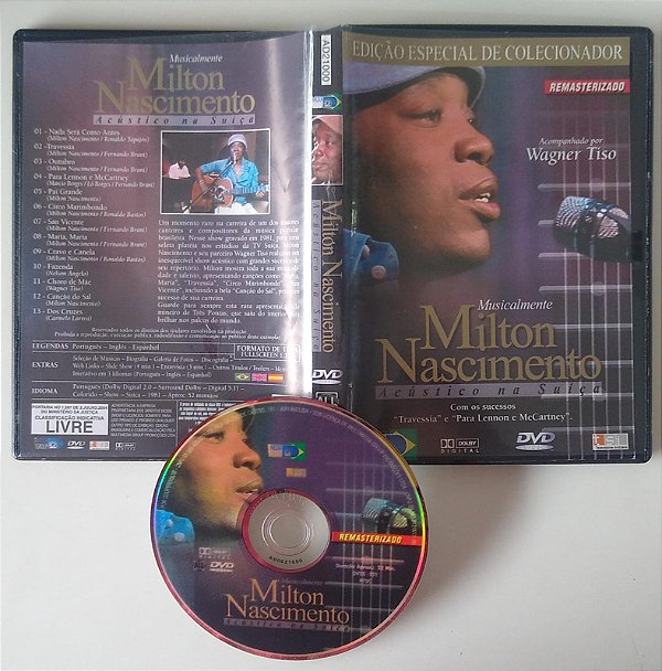 Dvd Milton Nascimento Acústico na Suíça Editora [usado]