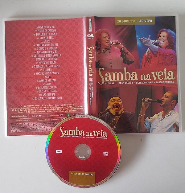Dvd Samba na Veia - 20 Sucessos ao Vivo Editora [usado]