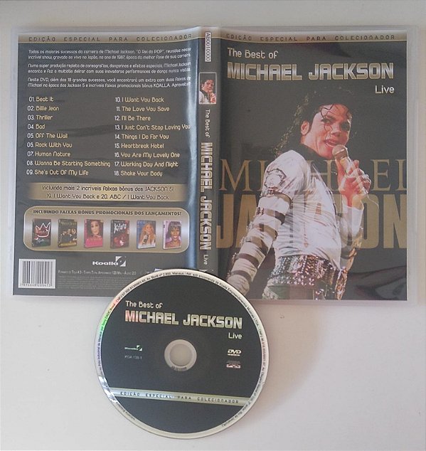 Dvd Michael Jackson - The Best Live - Ed. Especial para Colecionador Editora [usado]