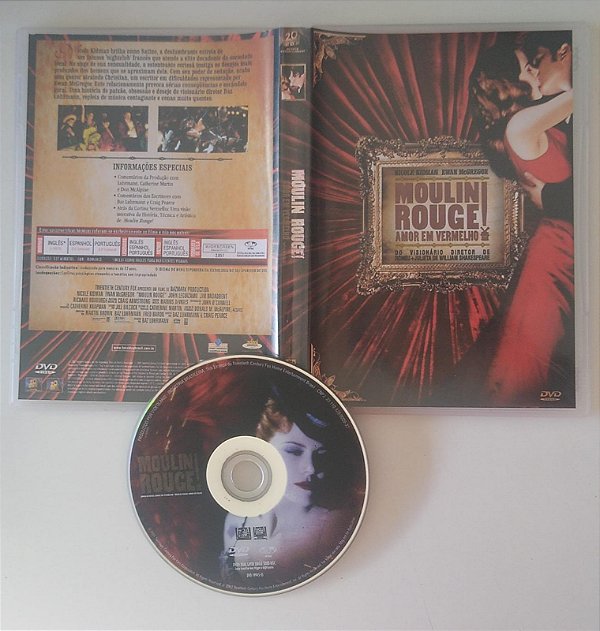 Dvd Moulin Rouge! Amor em Vermelho Editora [seminovo]