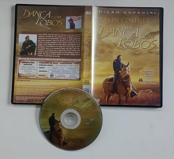 Dvd Dança com Lobos Editora [seminovo]