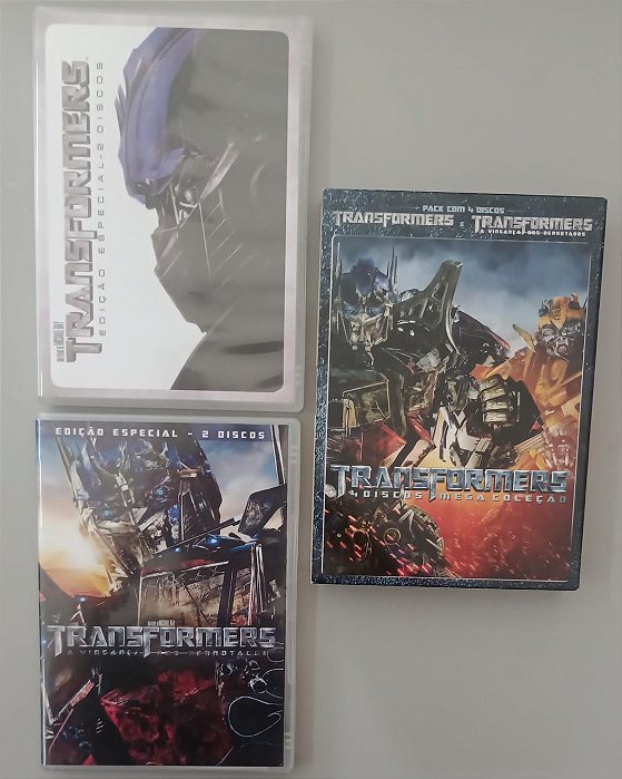 Dvd Transformers - Mega Coleção 4 Dvds Editora [seminovo]