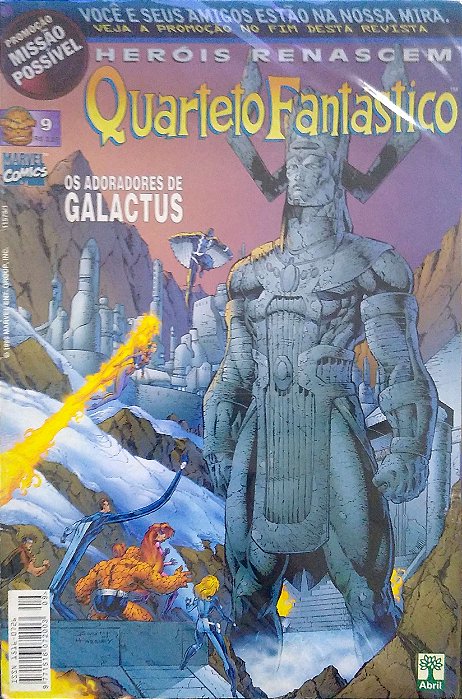 Gibi Quarteto Fantástico #9 - Heróis Renascem Autor (1999) [usado]