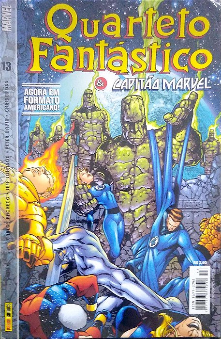 Gibi Quarteto Fantástico & Capitão Marvel #13 Autor (2003) [usado]