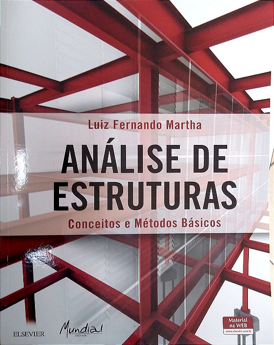 Livro Análise de Estruturas - Conceitos e Métodos Básicos Autor Martha, Luiz Fernando (2010) [seminovo]