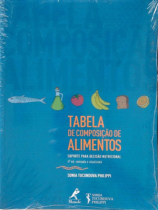 Livro Tabela de Composição de Alimentos Autor Philippi, Sonia Tucunduva (2013) [seminovo]