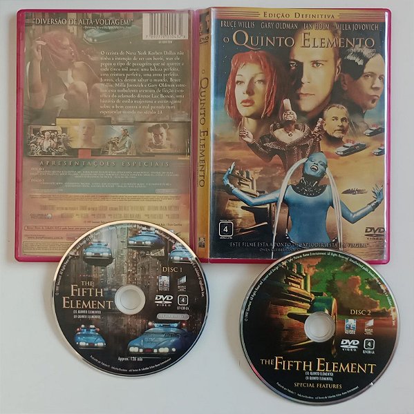 Dvd o Quinto Elemento - 2 Dvds Ed. Definitiva Editora [seminovo]