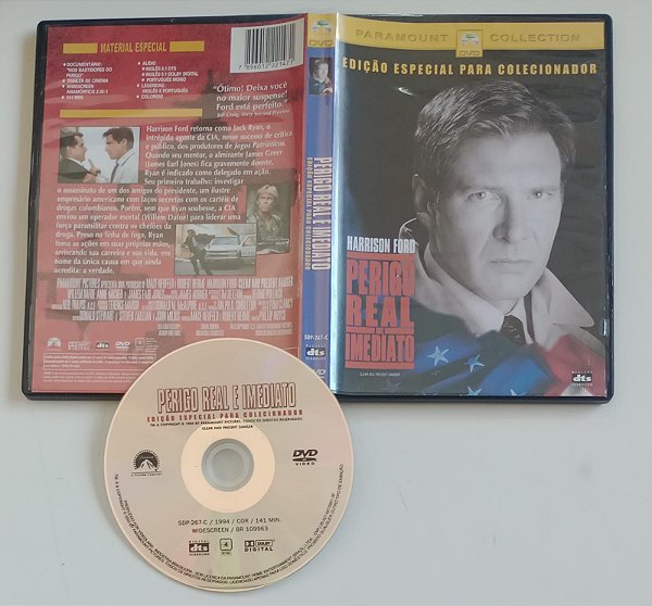 Dvd Perigo Real e Imediato Editora [usado]