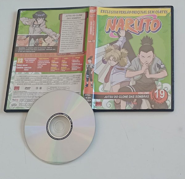 Dvd Naruto #19 Editora [usado]