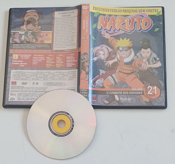 Dvd Naruto #21 Editora [usado]