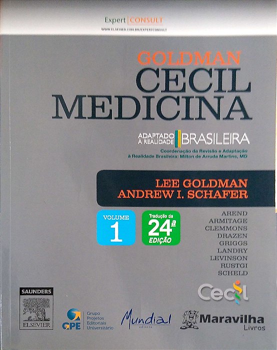 Livro Goldman Cecil Medicina 24ª Edição (4 Volumes) Autor Goldman, Lee (2014) [seminovo]