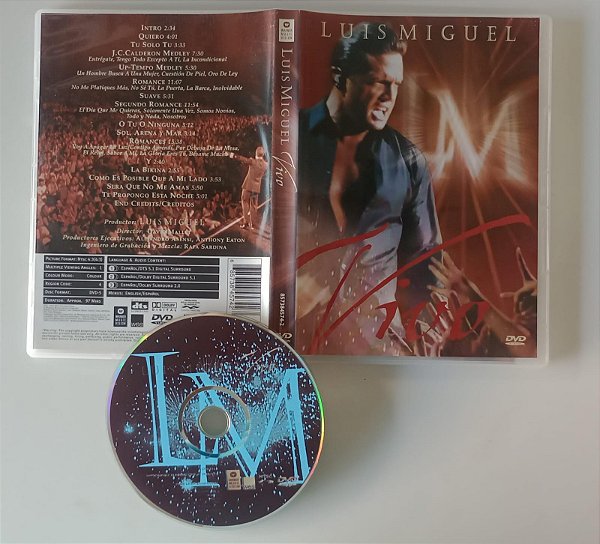 Dvd Luis Miguel - Vivo Editora [usado]