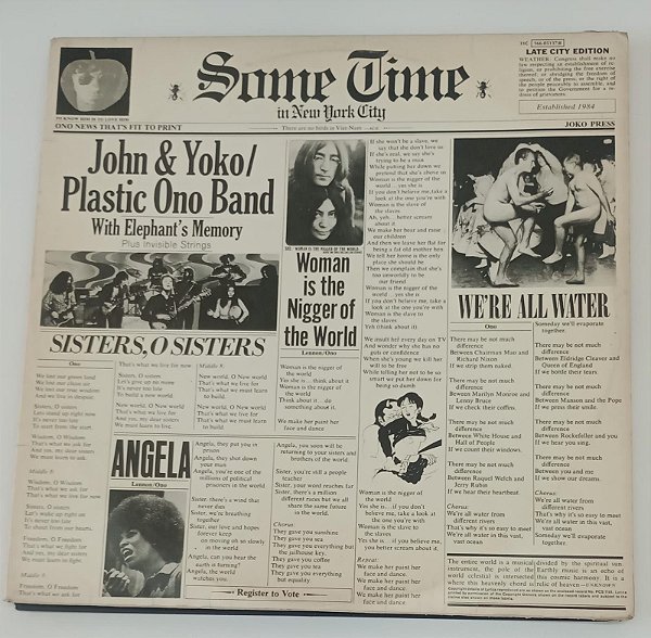Disco de Vinil Sometime In New York City [duplo 1972] Interprete John & Yoko (1972) [usado]