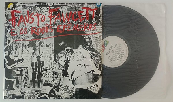 Disco de Vinil Álbum Homônimo 1987 Interprete Fausto Fawcett e os Robôs Efemeros (1987) [usado]