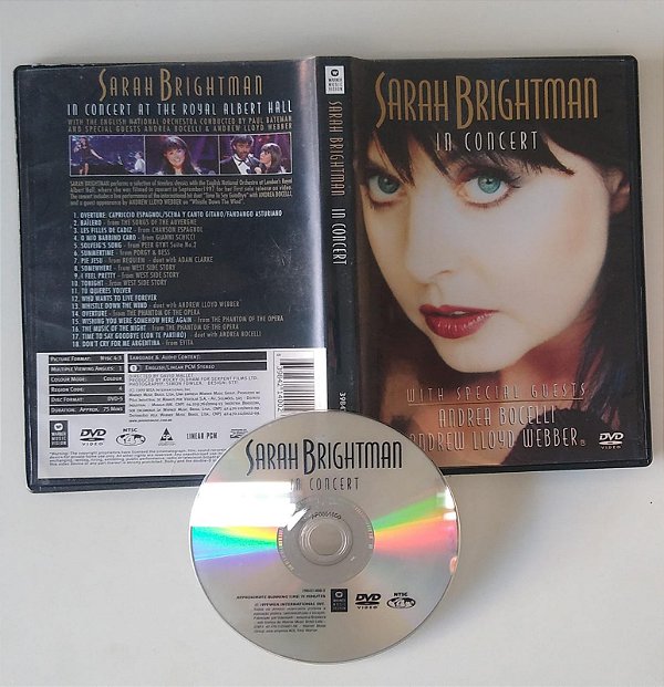 Dvd Sarah Brightman In Concert Editora [usado]