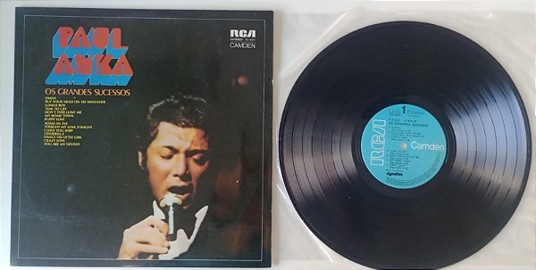 Disco de Vinil os Grandes Sucessos - Lp 1974 Interprete Paul Anka (1974) [seminovo]