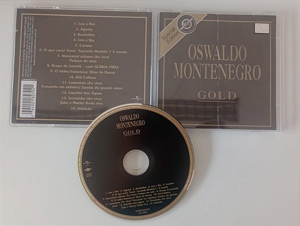Cd Gold - Coletânea Interprete Oswaldo Montenegro (2002) [usado]