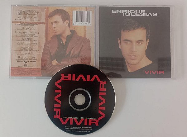 Cd Vivir Interprete Enrique Iglesias (1997) [usado]