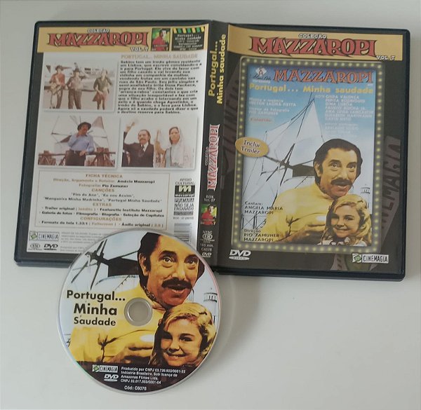 Dvd Mazzaropi - Portugal... Minha Saudade Editora [seminovo]