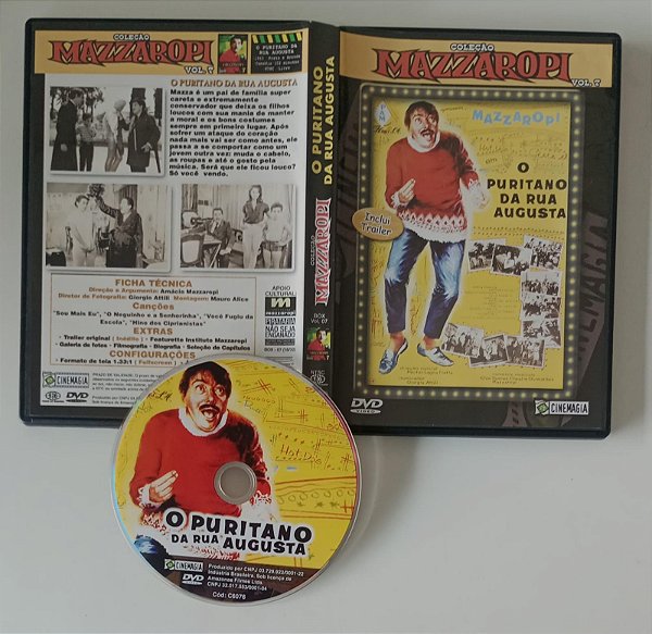 Dvd Mazzaropi Em: o Puritano da Rua Augusta Editora [seminovo]