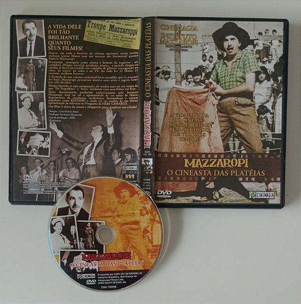Dvd Mazzaropi - o Cineasta das Platéias Editora [seminovo]