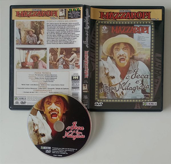 Dvd Mazzaropi - o Jeca e a Égua Milagrosa Editora [seminovo]