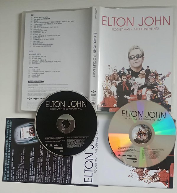 Dvd Elton John - Rocket Man / Definitive Hits Editora [seminovo]