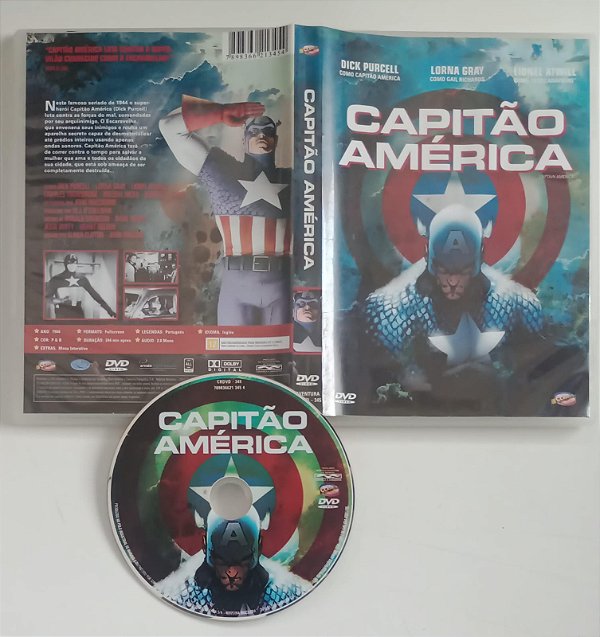 Dvd Capitão América (1944) Editora [seminovo]