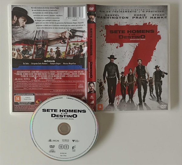 Dvd Sete Homens e um Destino Editora (2017) [usado]