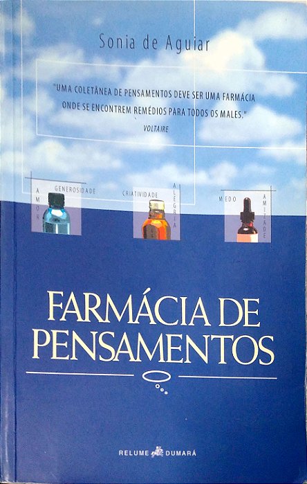 Livro Farmácia de Pensamentos Autor Aguiar, Sonia de (2000) [usado]