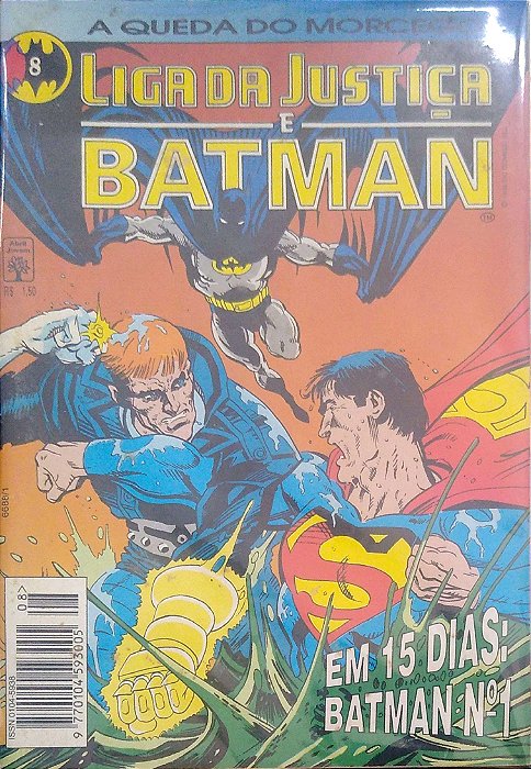Gibi Liga da Justiça e Batman #8 Autor (1995) [usado]