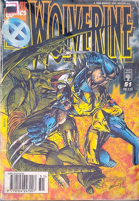 Gibi Wolverine #51 Autor (1996) [usado]