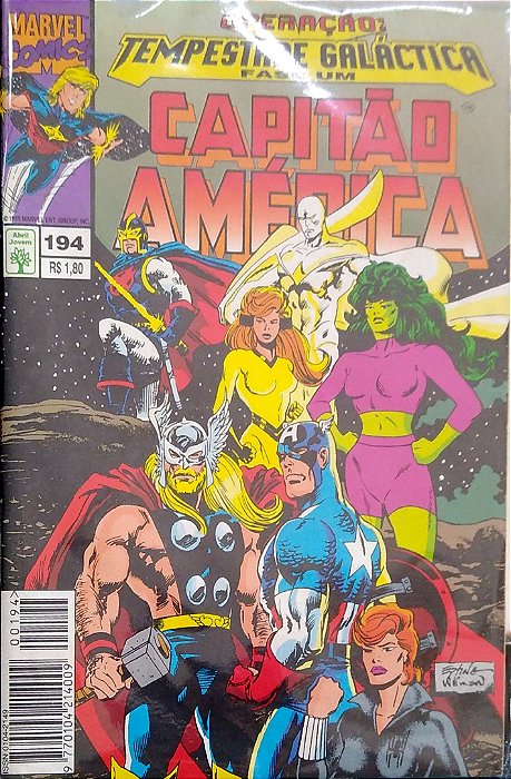 Gibi Capitão América #194 Autor (1995) [usado]