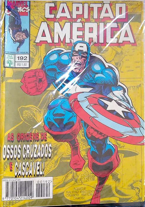Gibi Capitão América #192 Autor (1995) [usado]