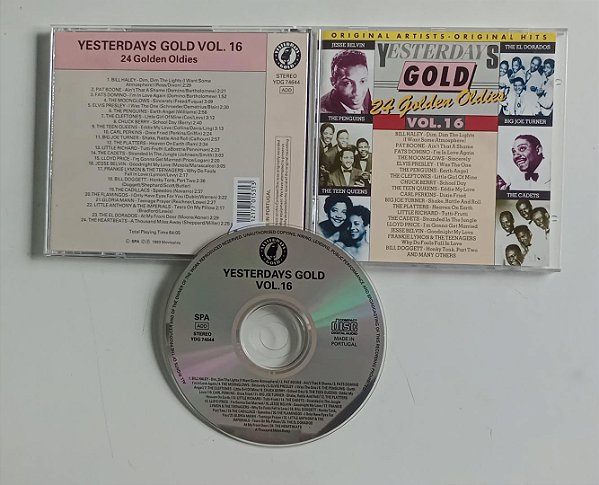 Cd Yesterdays Gold 16 Interprete Vários Artistas (1993) [seminovo]