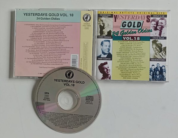 Cd Yesterdays Gold 18 Interprete Vários Artistas (1993) [usado]