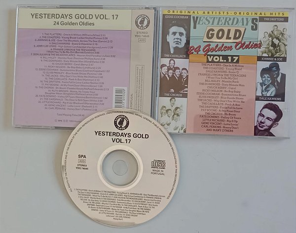 Cd Yesterdays Gold 17 Interprete Vários Artistas (1993) [seminovo]