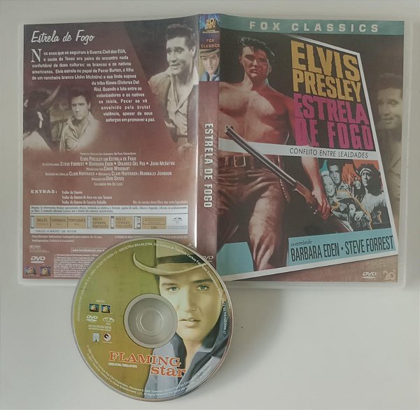 Dvd Estrela de Fogo - Elvis Presley. Editora (2006) [seminovo]