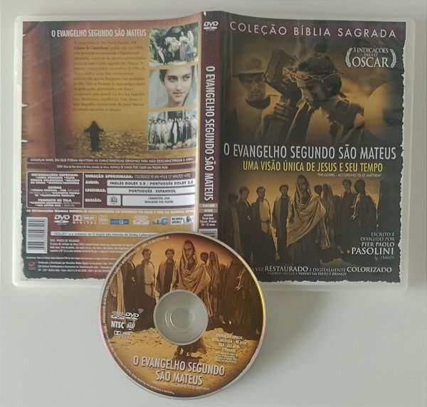 Dvd o Evangelho Segundo São Mateus Editora [seminovo]