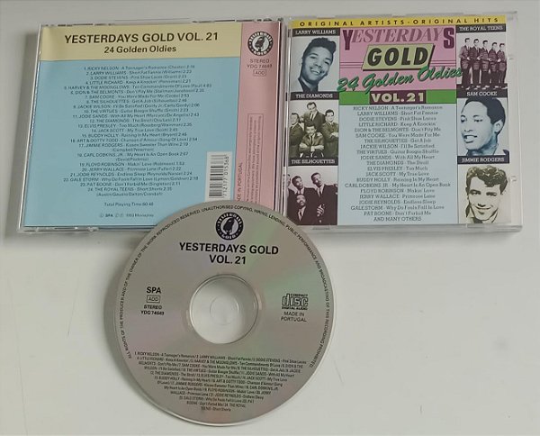 Cd Yesterdays Gold 21 Interprete Vários Artistas (1993) [seminovo]