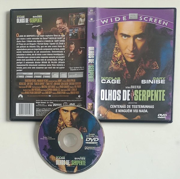 Dvd Olhos de Serpente Editora [seminovo]