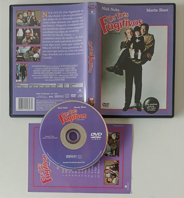 Dvd os Três Fugitivos Editora [seminovo]