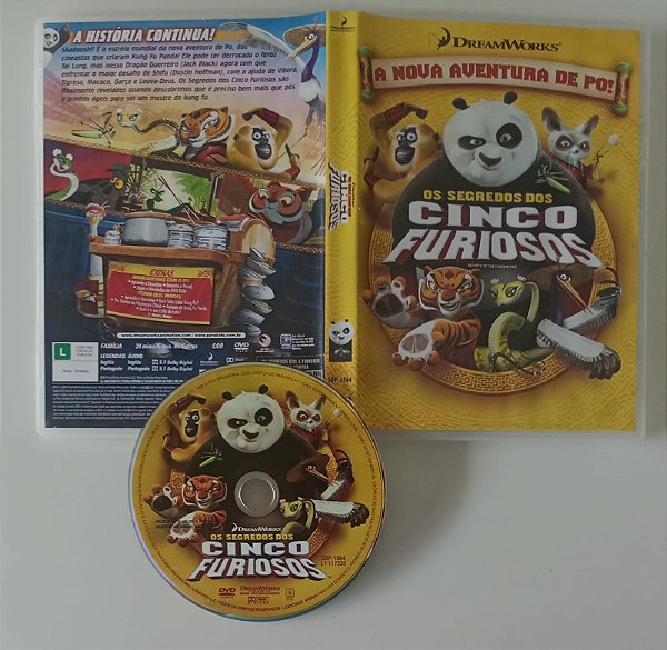 Dvd Kung Fu Panda - os Segredos dos Cinco Furiosos Editora (2009) [usado]